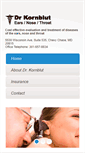 Mobile Screenshot of doctoralankornblut.com
